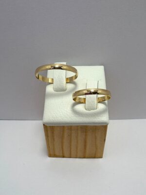 Argollas de Matrimonio Oro 18k Ilusión 2,5/2gr