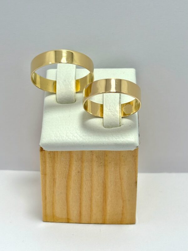 Argollas de Matrimonio Oro 18k Cinta 5mm/5gr