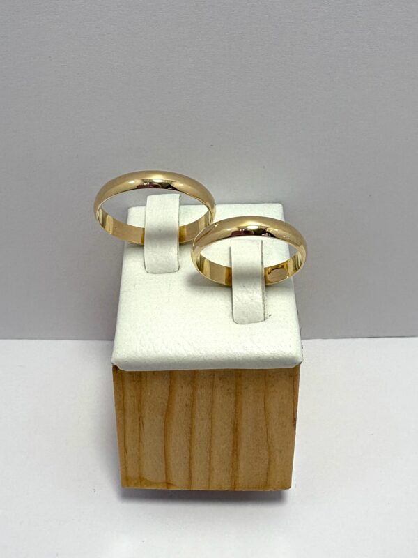 Argollas de Matrimonio Oro 18k 3,8mm/6gr