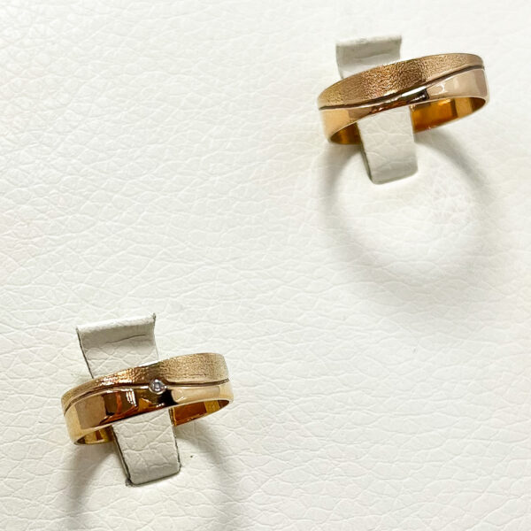 Argollas de matrimonio Oro 18k 8gr Circón