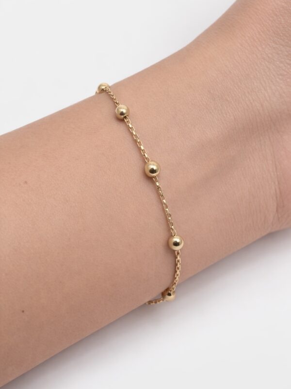 Pulsera Bolita mujer Oro 18k