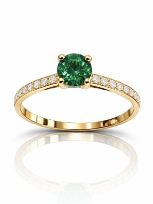 1f6b6828-e654-4f35-8244-ca239a06369f Anillo Cintillo Princesa Esmeralda Oro 18k 5mm