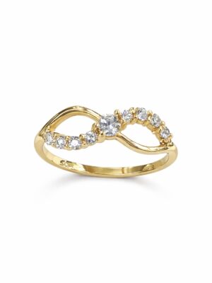 anillo-infinito-oro18k Anillo infinito circón Oro 18k