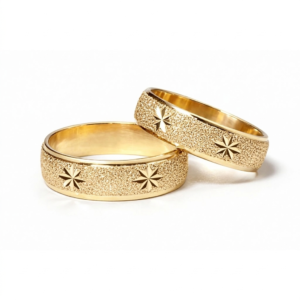 Argollas de matrimonio facetadas 4mm/4gr Oro 18k