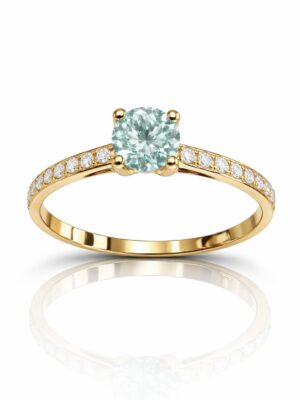 d12b3fd7-45a3-42c4-9c43-6330b81dd11c Anillo Cintillo Princesa agua marina Oro 18k 5mm